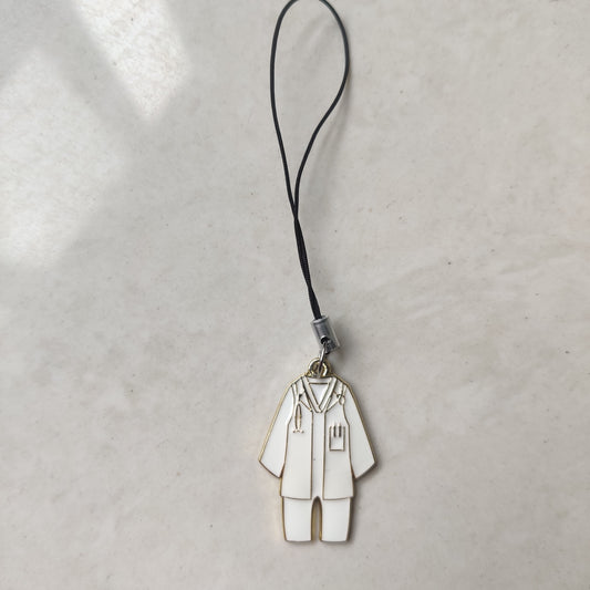 Doctor Apron Enamel Charm