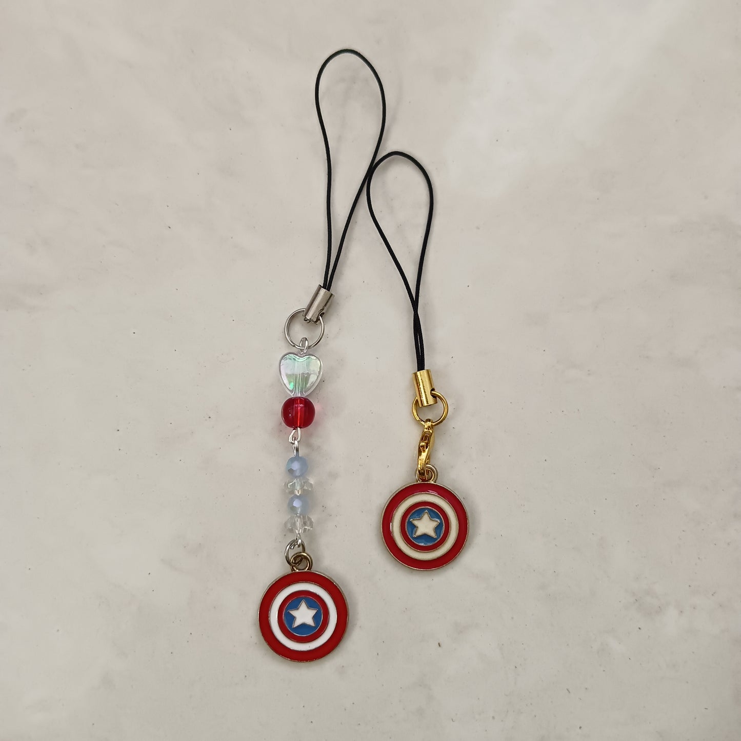 Captain America Enamel Charm