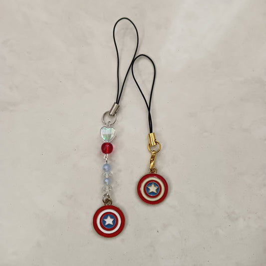 Captain America Enamel Charm