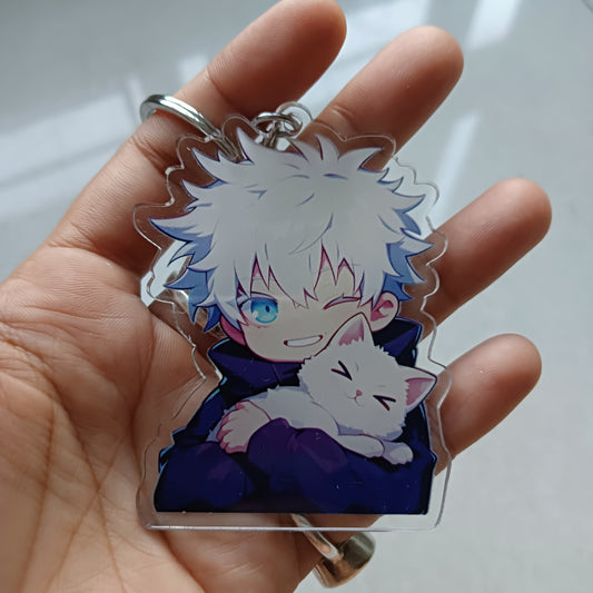 Gojo acrylic keychain (double sided)