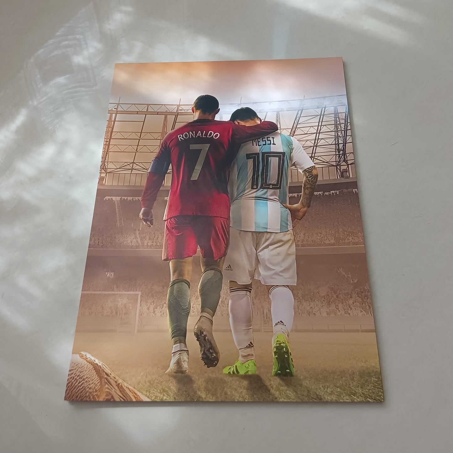 Messi and Ronaldo wall poster