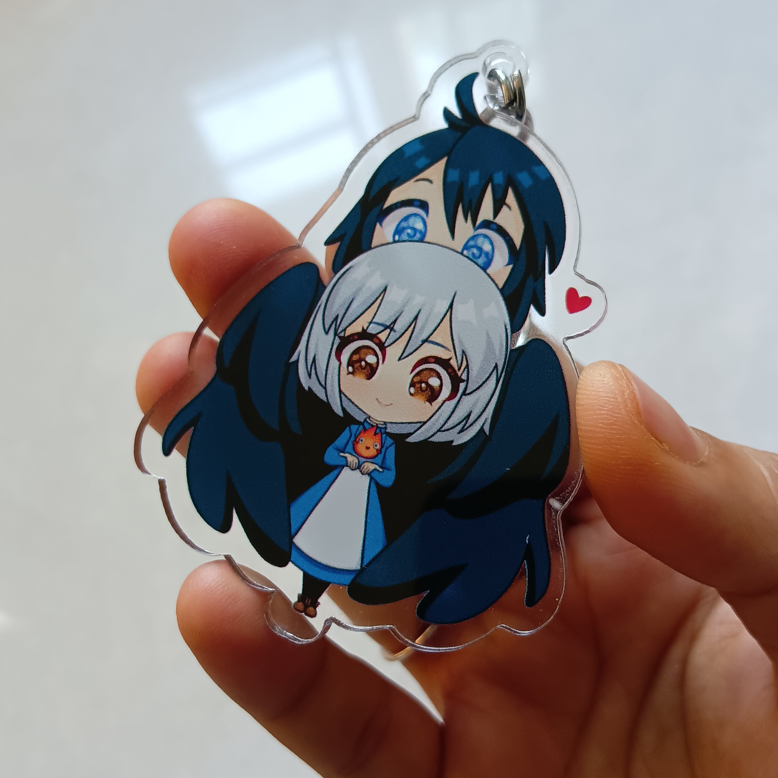 Moving Keychain Howl and Sophie Keychain | Howl's Moving Castle Studio Ghibli Keychain ...