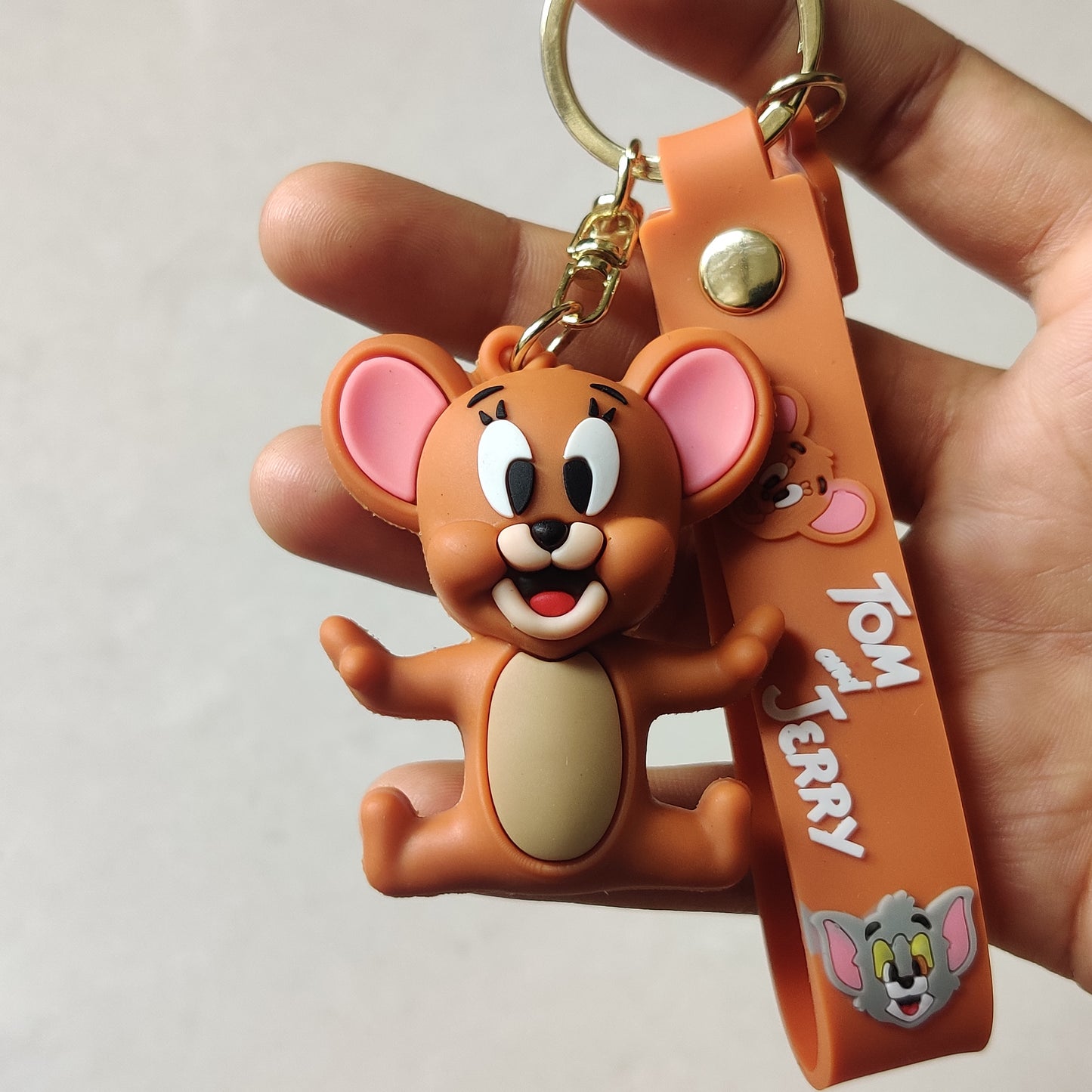 Tom and Jerry Rubber keychain