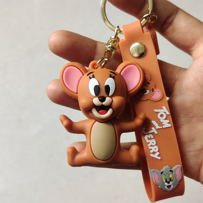 Tom and Jerry Rubber keychain