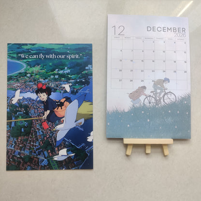 Nostalgic Ghibli- Studio Ghibli Calendar 2026