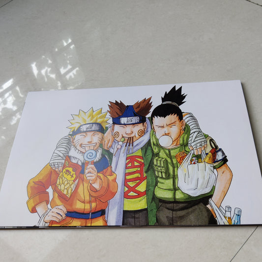Naruto Shikamaru and Choji wall poster
