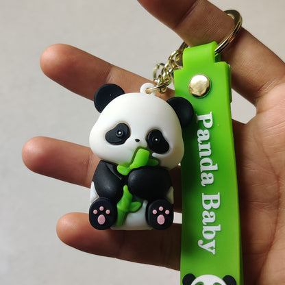 Panda Rubber keychain
