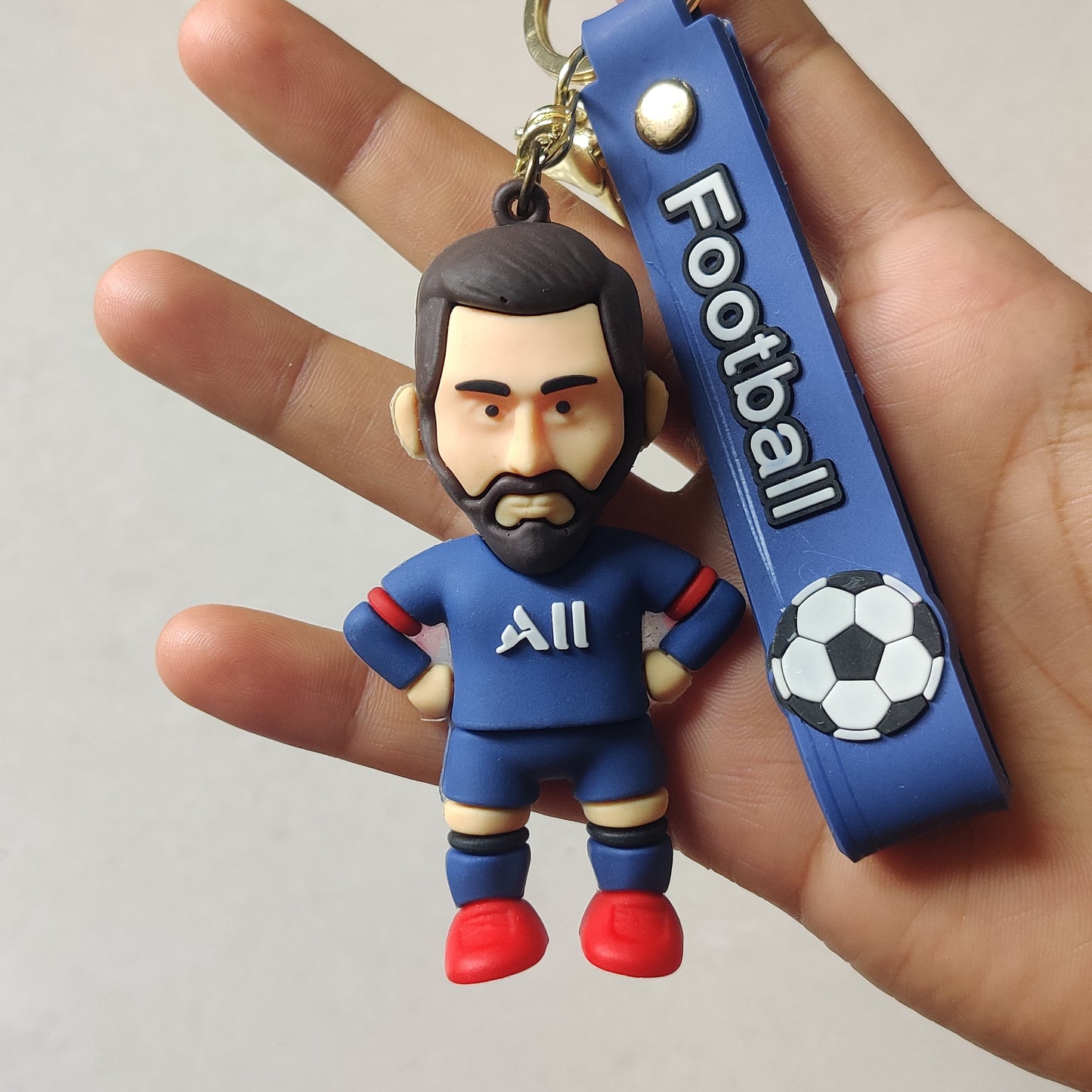 Football Rubber keychain