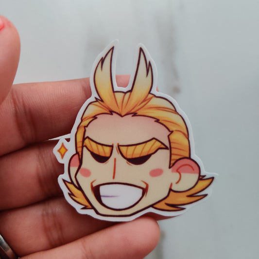 All Might die-cut sticker