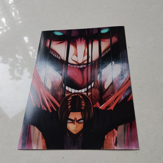 Eren Attack on Titan wall poster | Style 5