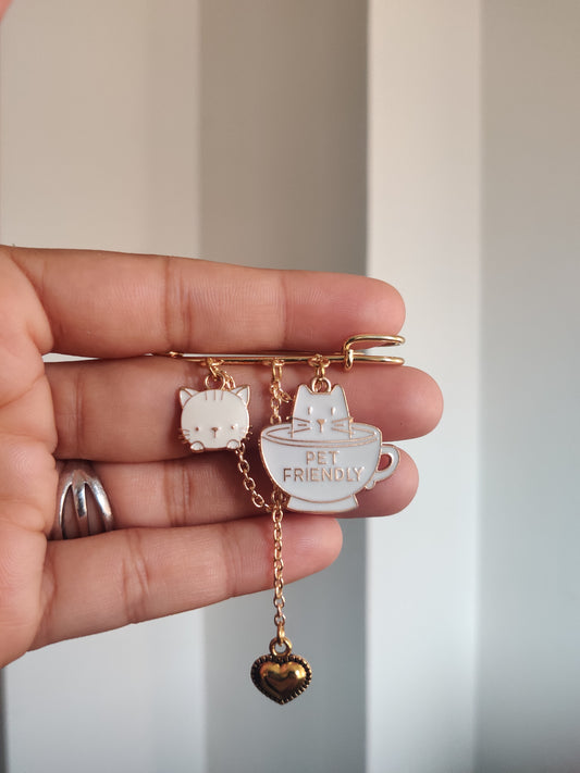Cat lover Brooch