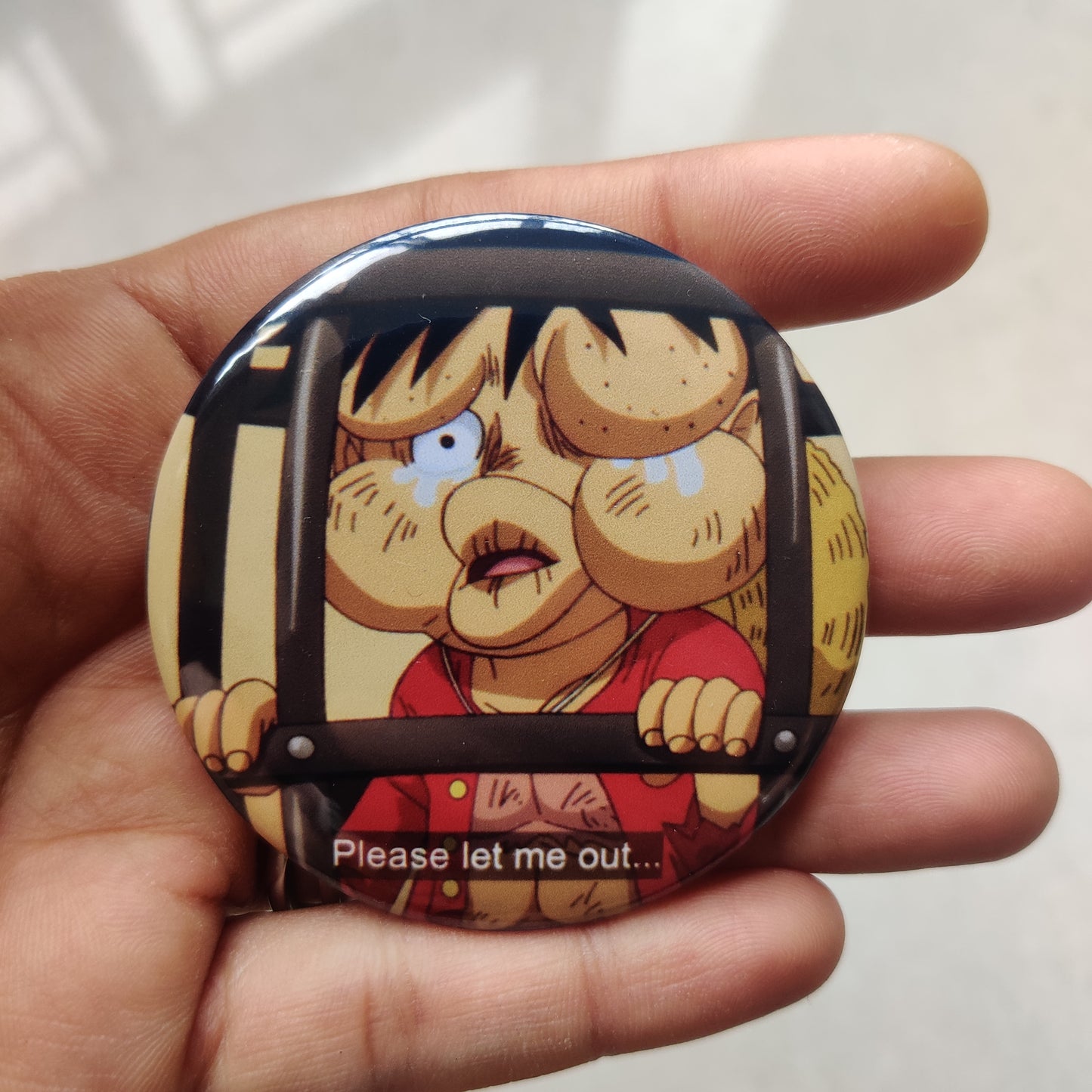 Luffy Beaten Badge