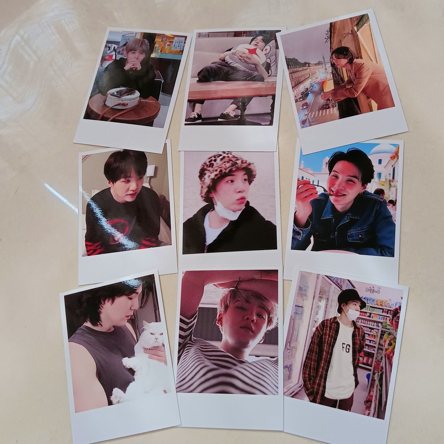 Boyfriend Suga polaroid-prints Set of 9