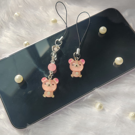 Bear translucent 3D charm (flat back)