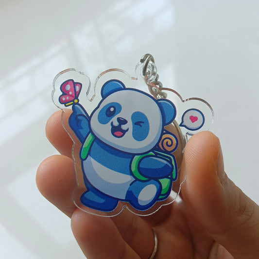 Wanderer Panda acrylic keychain
