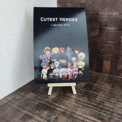 Cutest Heroes - Anime Calendar 2024