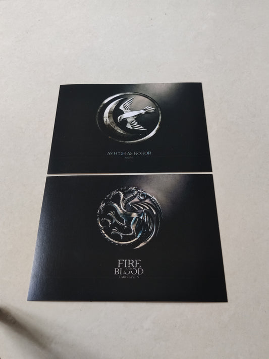 Game of Thrones Sigils combo of 8 A5 posters