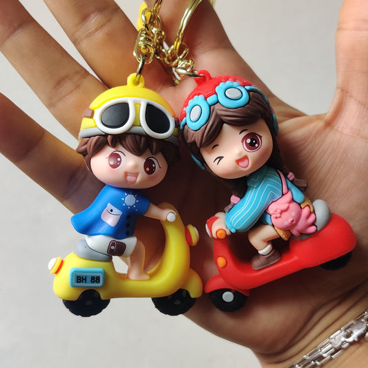 Matching Couple Rubber keychain