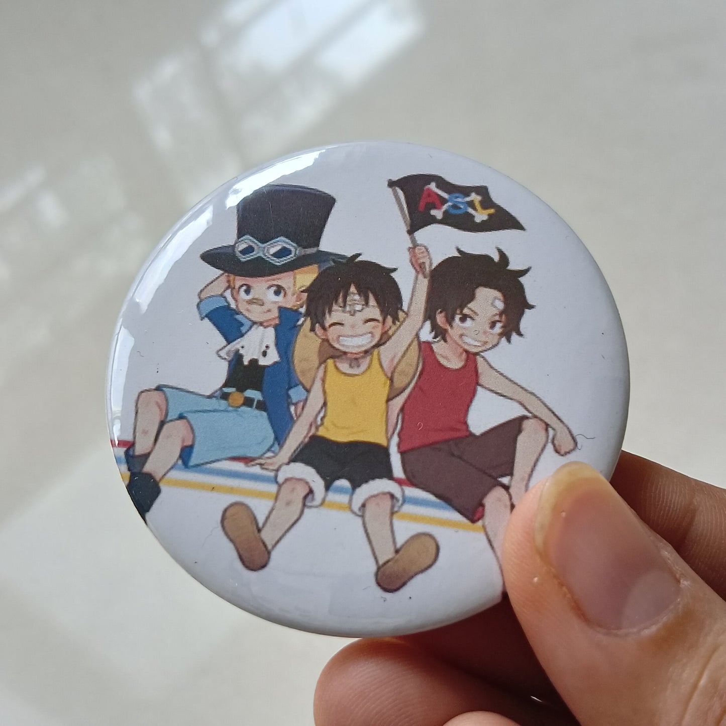 Luffy Ace and Sabo Badge