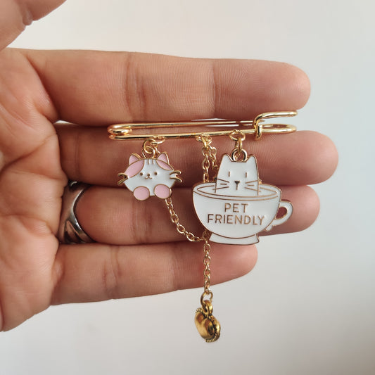 Cat lover Brooch