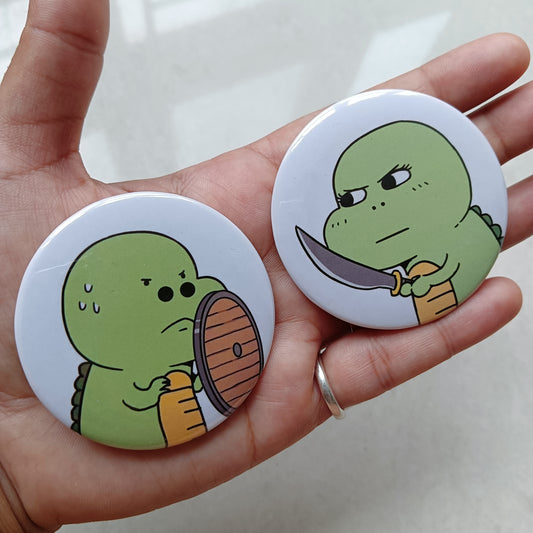 Fighting Dinos Matching Badges