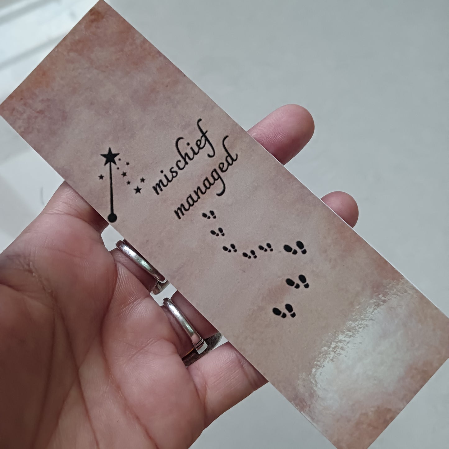 Harry Potter Mischief Managed bookmark