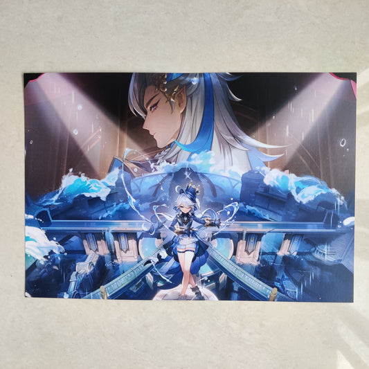 Furina and Neuvillette wall poster