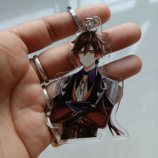 Zhongli acrylic keychain (double sided)