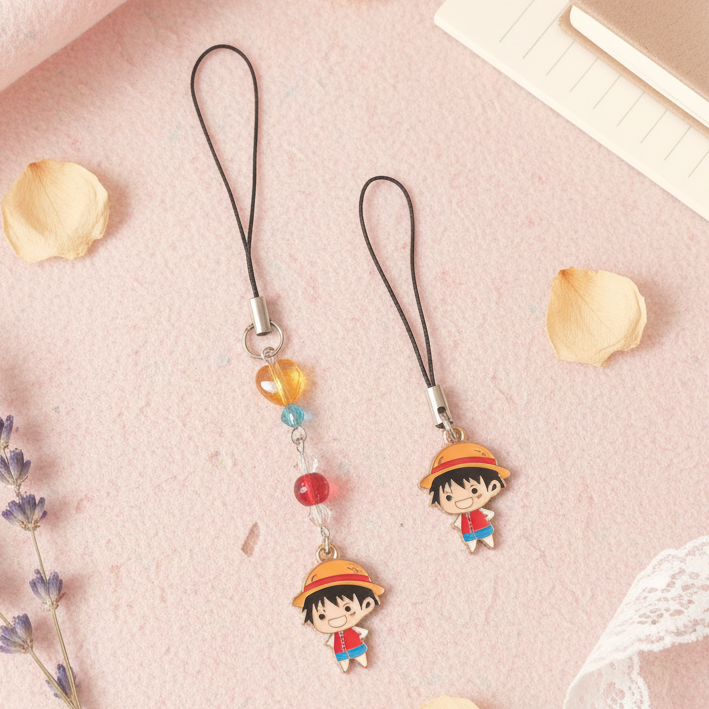 Small Luffy One Piece Enamel Charm