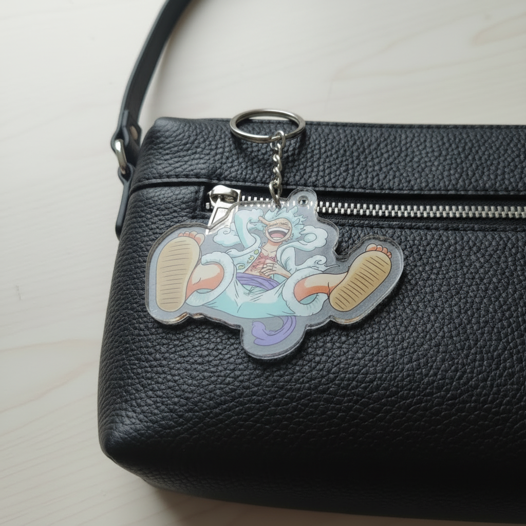 Luffy Gear 5 Acrylic Keychain (double sided)
