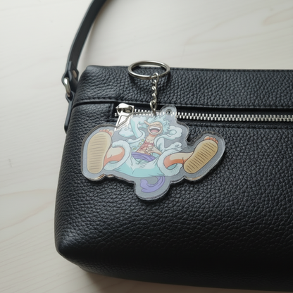 Luffy Gear 5 Acrylic Keychain (double sided)