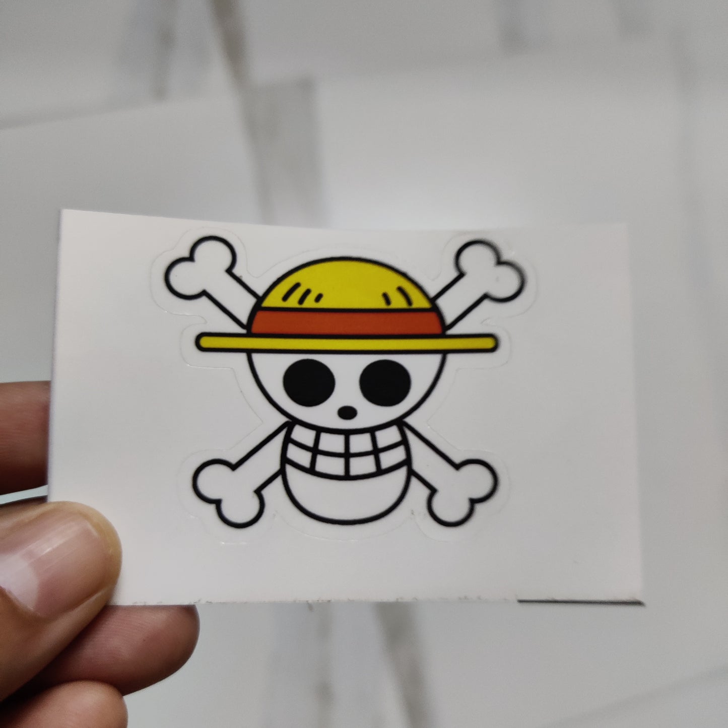 One piece symbol die-cut sticker