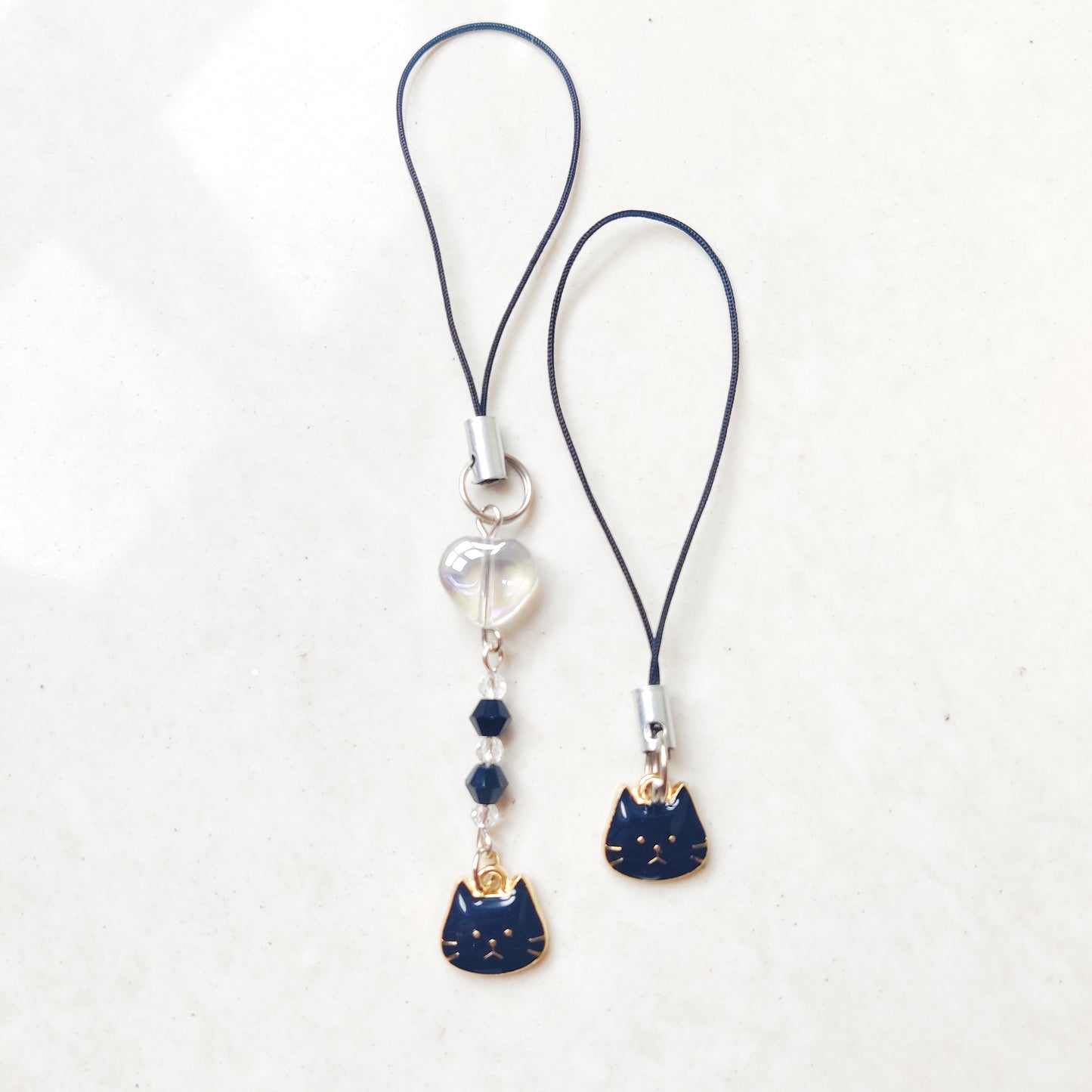 Cat Face Enamel Charm