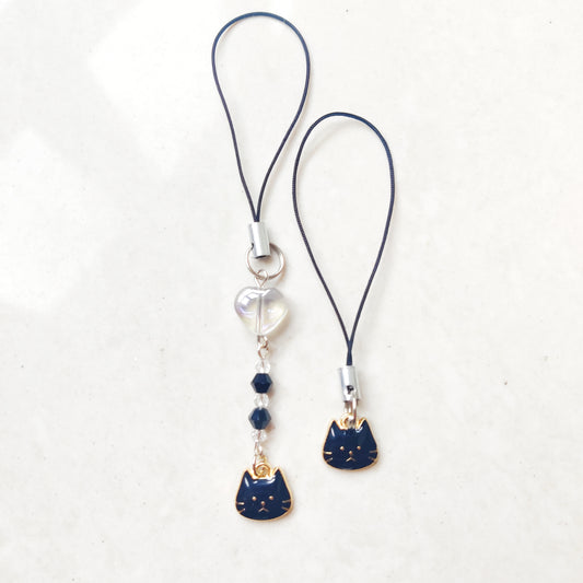 Cat Face Enamel Charm