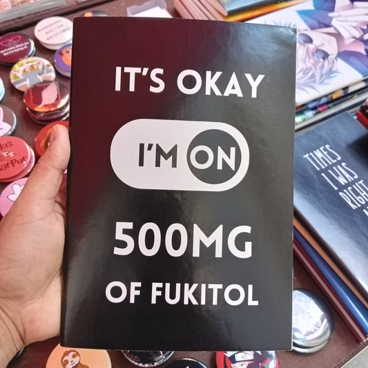 Fukitol quirky plain A5 notebook