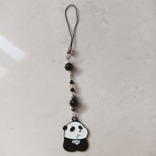 Panda Drinking Enamel Charm