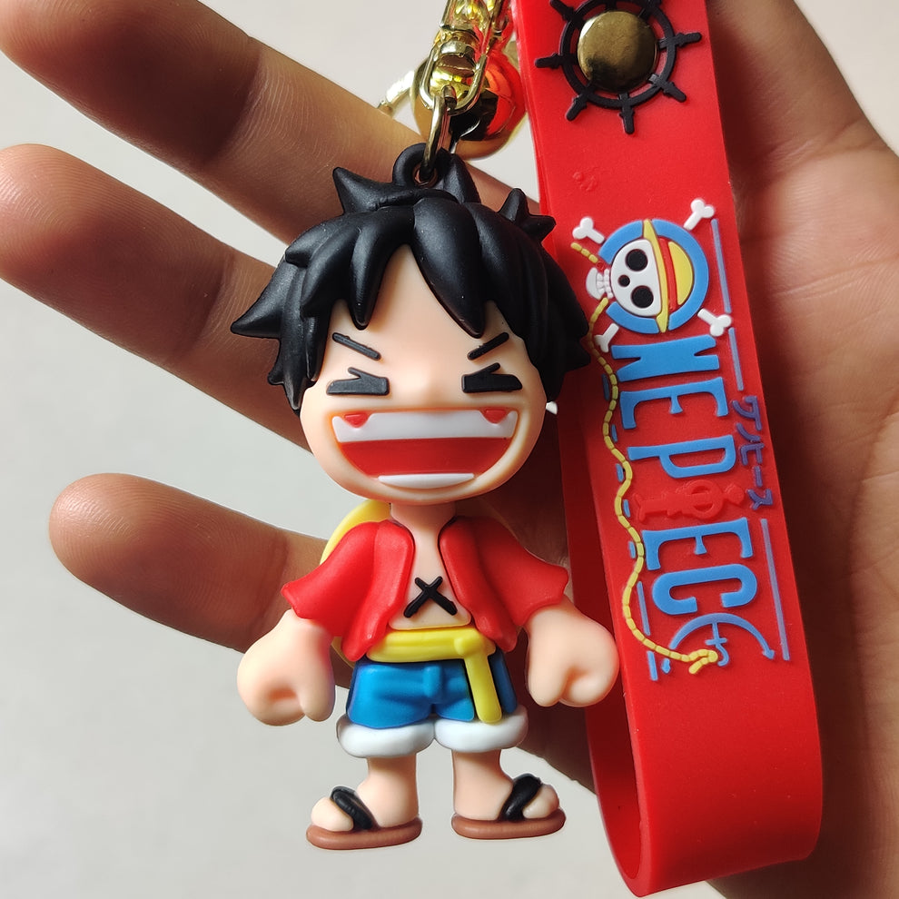 Luffy One Piece Rubber keychain – Dipped in Doodles