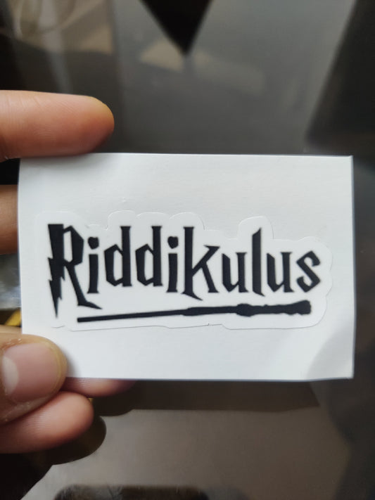 Riddikulus Harry Potter die-cut sticker