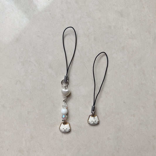 Cat Face Enamel Charm