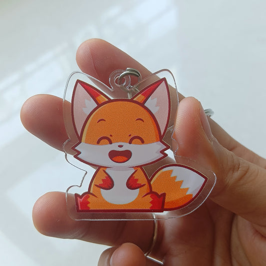 Cute foxy acrylic keychain