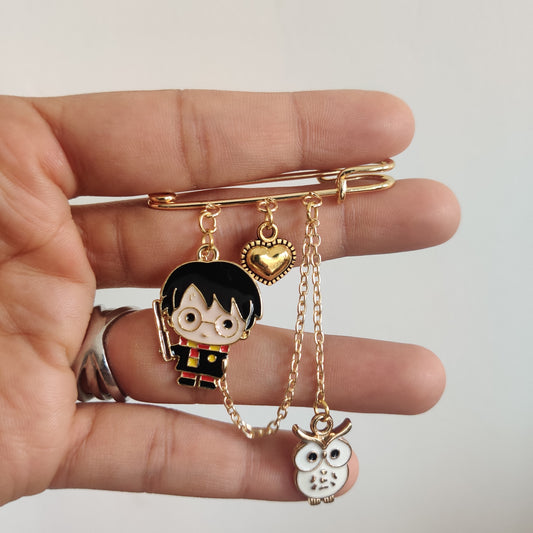 Harry and Hedwig Brooch