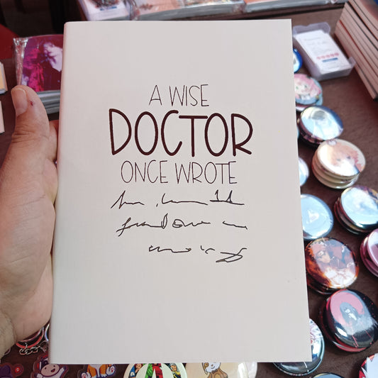 Doctor once wrote quirky plain A5 notebook