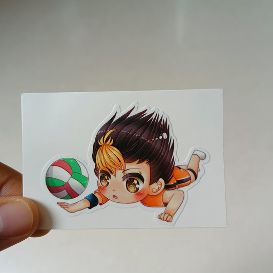 Nishinoya Haikyuu die-cut sticker