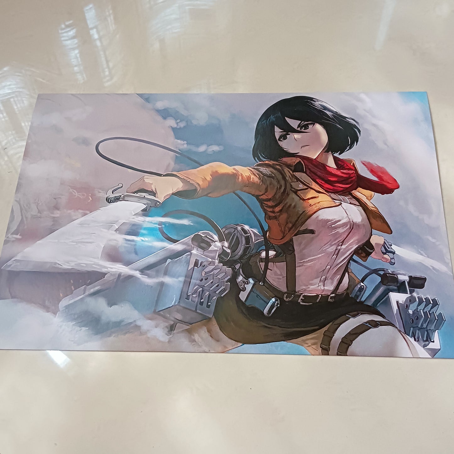 Mikasa Attack on Titan wall poster | Style 2