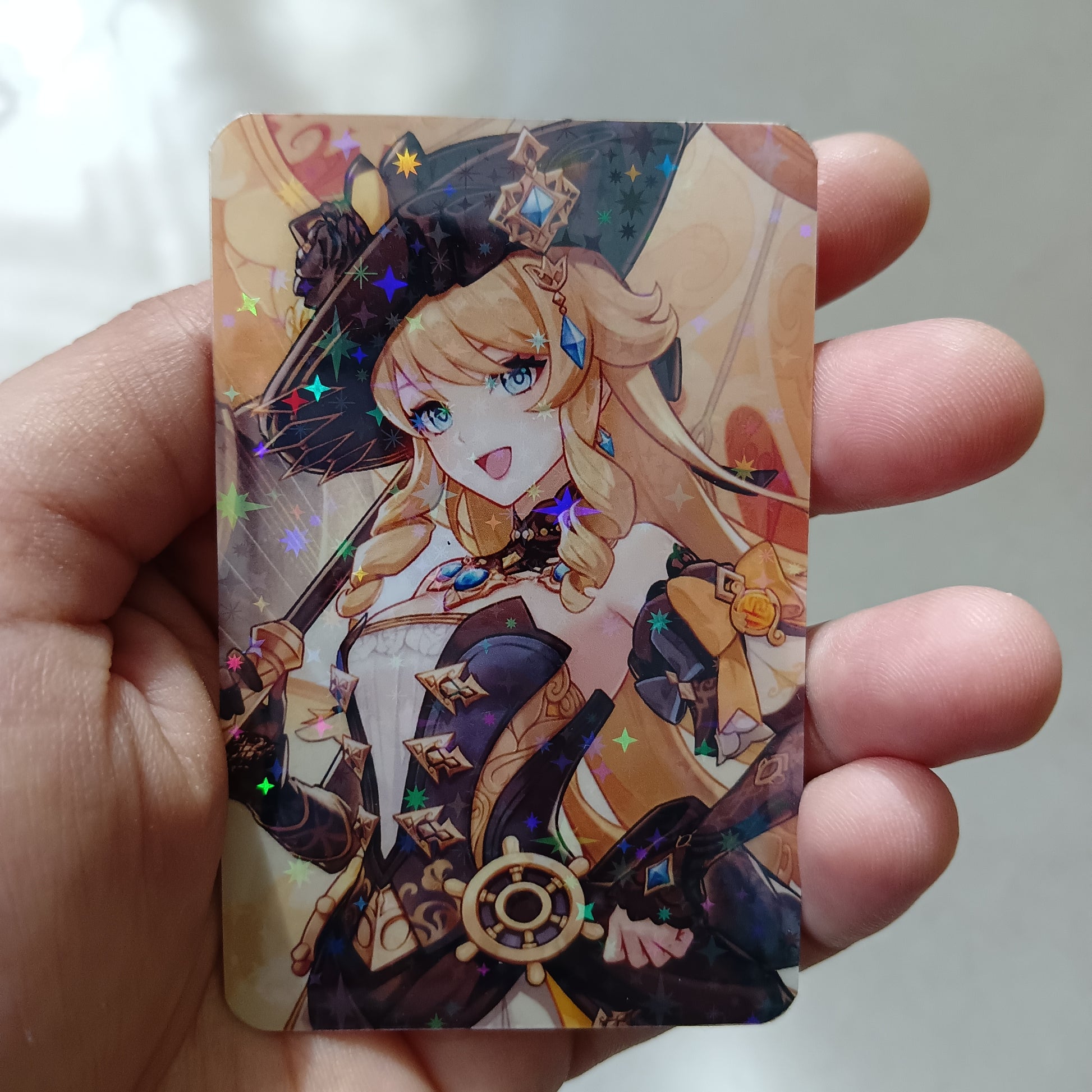 Genshin Impact Holographic Cards Dipped in Doodles Genshin Impact Holographic Cards Dipped in Doodles
