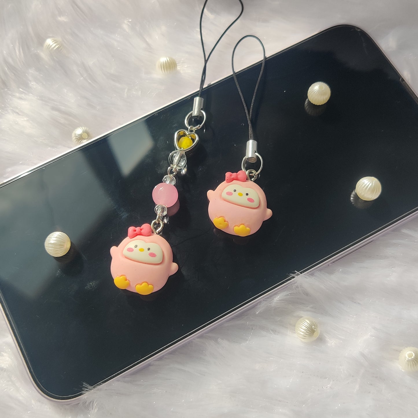 Penguin 3D charm (flat back)