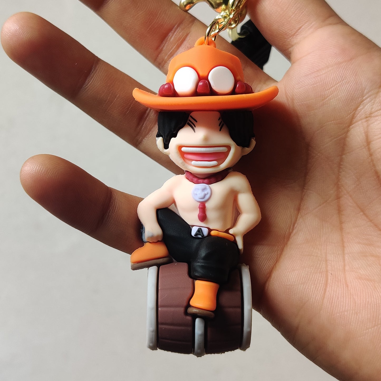 Ace One Piece Rubber keychain