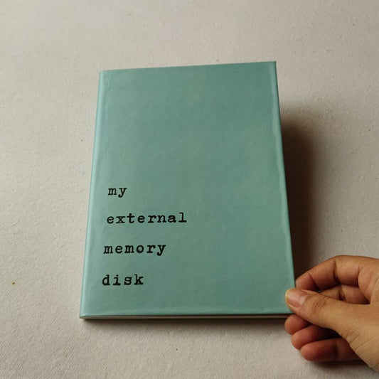 External memory plain A5 quirky notebook
